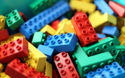 Construction en Lego : lego de couleur en vrac