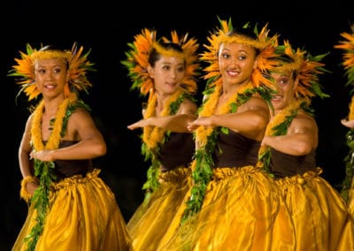 Danse hawaïenne : danseuses hawaïennes