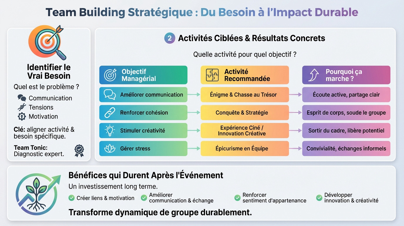 Team building stratégique par Team Tonic Services : aligner l'activité sur les besoins réels de l'entreprise