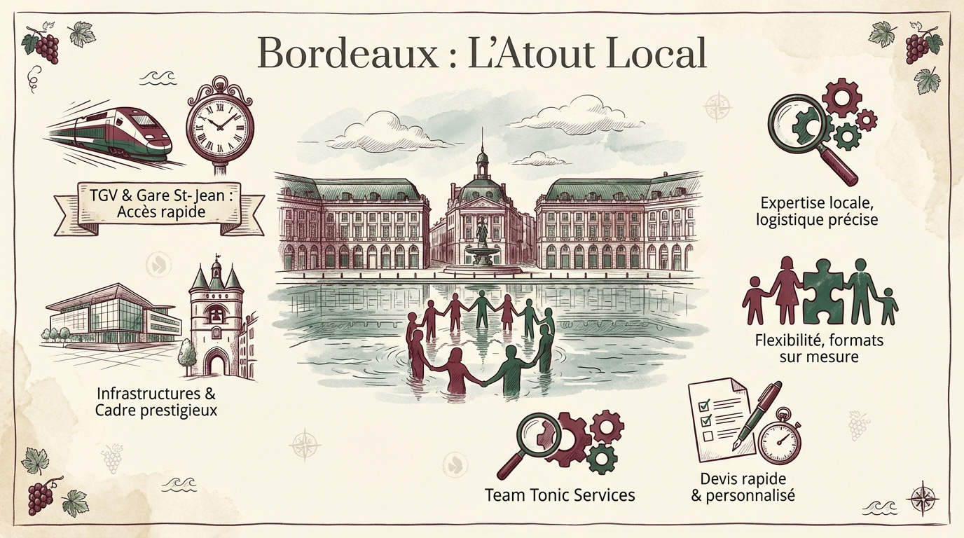 Agence team building Bordeaux expertise locale et patrimoine historique