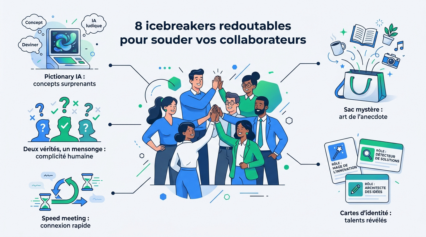 Collaborateurs en entreprise participant à une activité ludique de groupe pour renforcer la cohésion