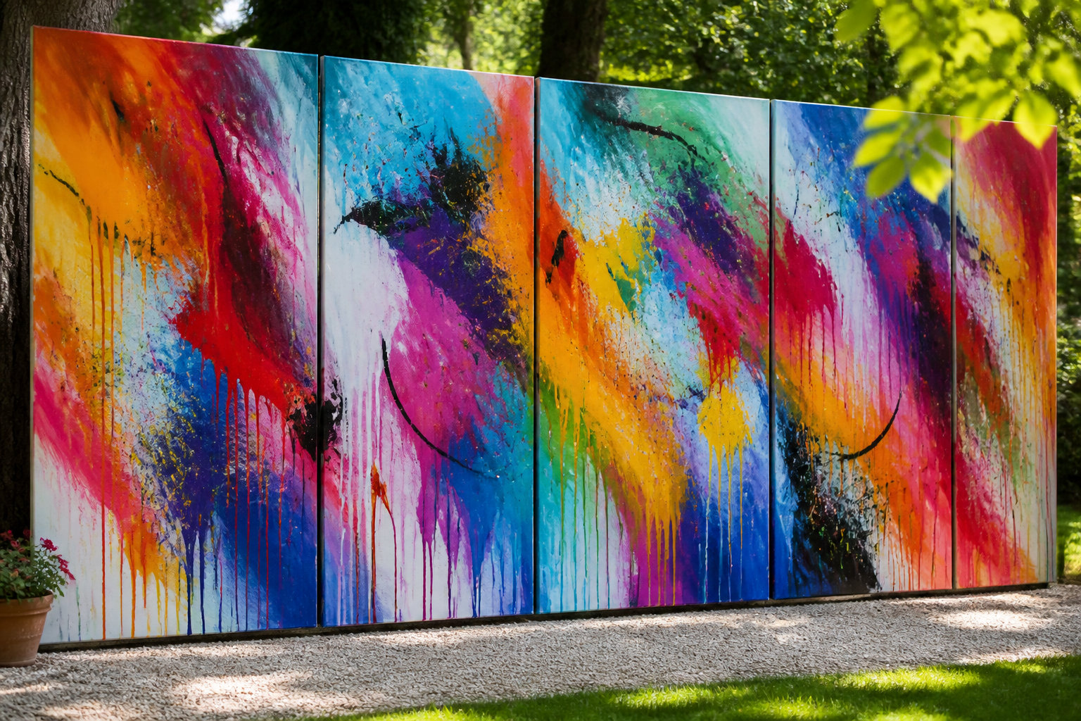 Collective work : la création d'une fresque géante