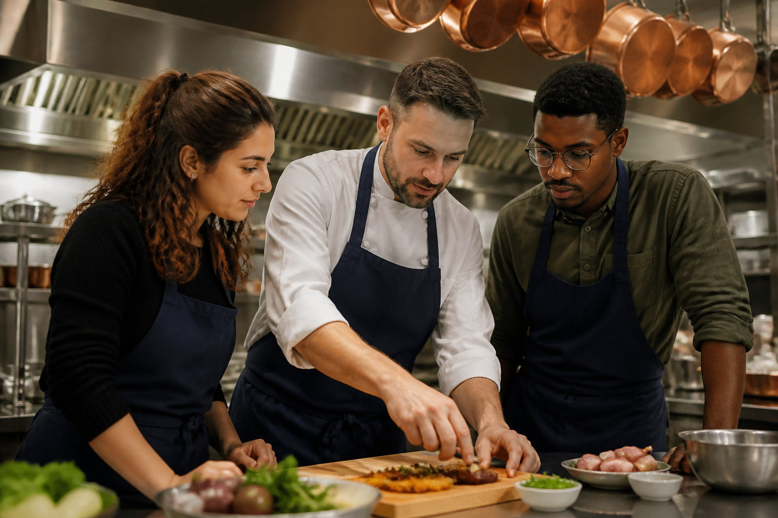 Challenge culinaire en brigade de chef