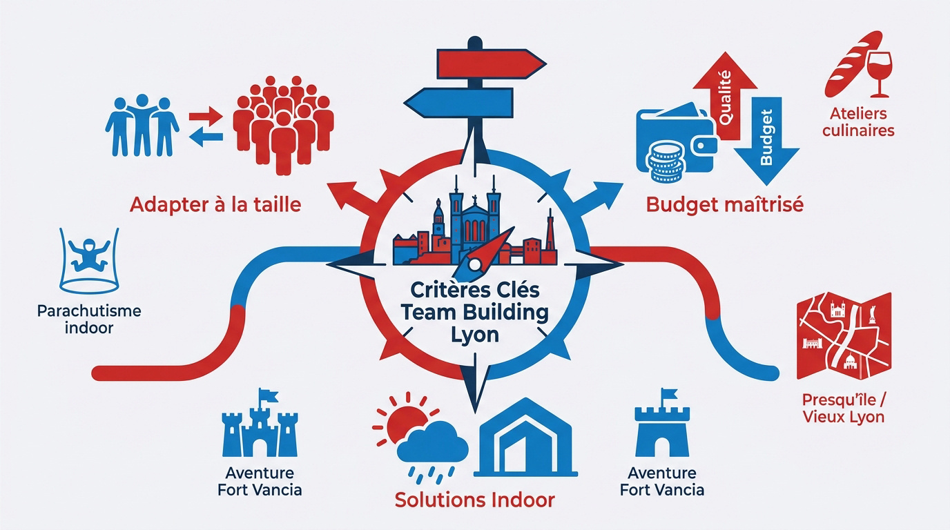 Critères clés pour choisir une activité de team building à Lyon