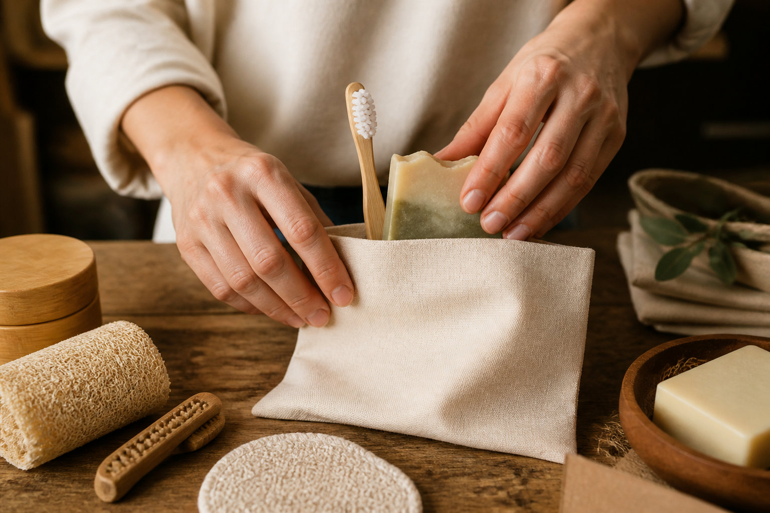 L'action solidaire : fabriquer des kits d'hygiène pour les démunis