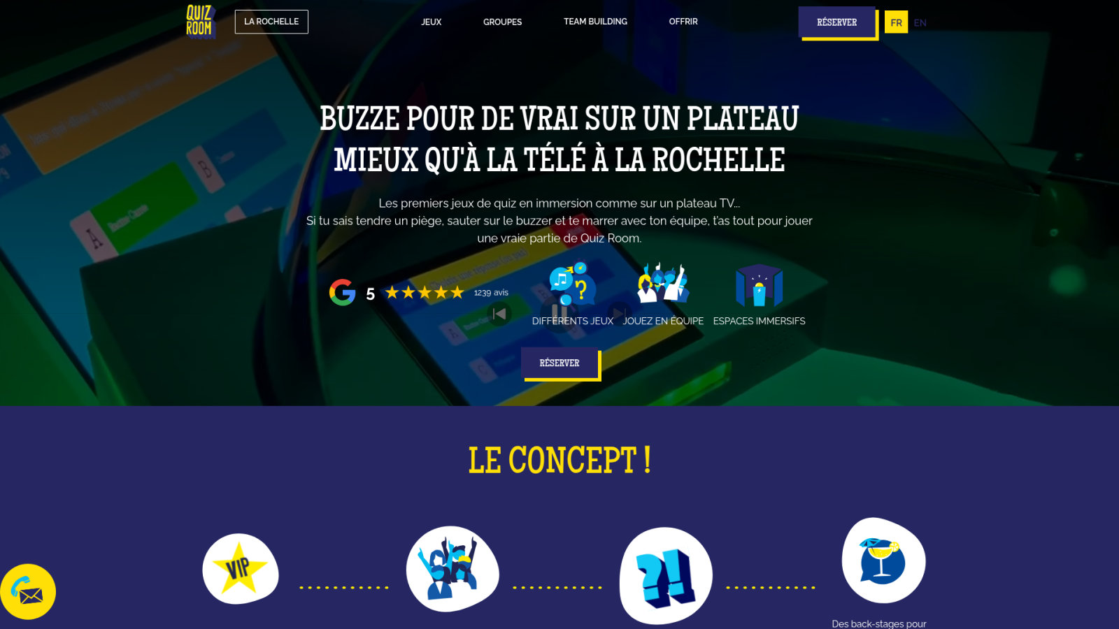 Quiz Room pour défier vos collaborateurs sur plateau