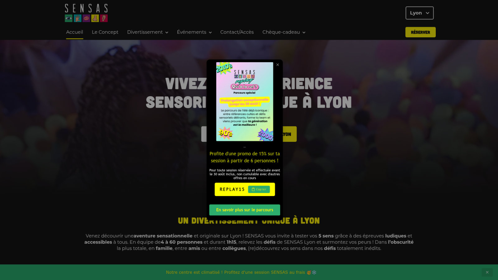 Sensas Lyon pour une expérience sensorielle et solidaire
