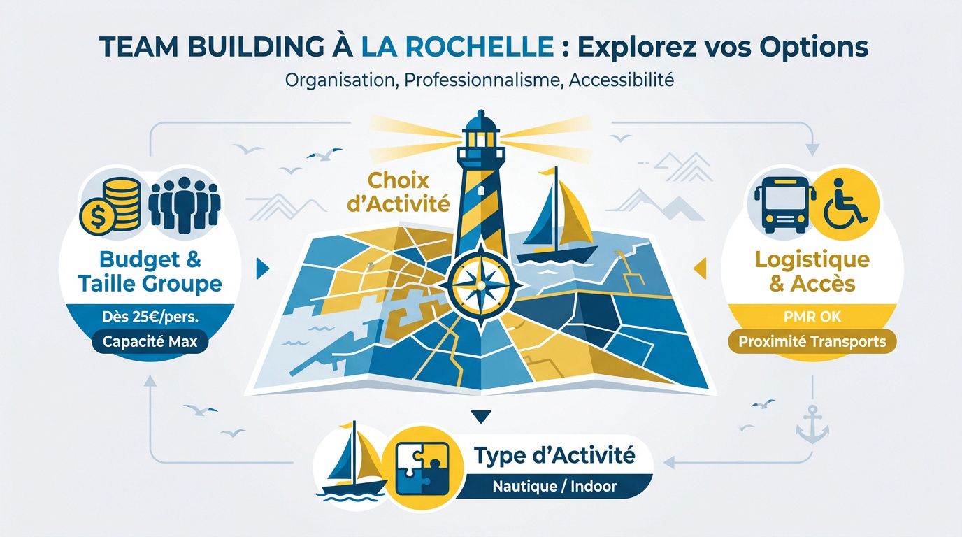 Équipes participant à une activité de team building à La Rochelle